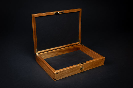 Jewellery Box - Burl Myrtle - (without tray)