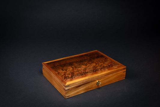 Jewellery Box - Tiger Myrtle - (with tray)