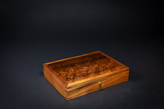 Jewellery Box - Tiger Myrtle - (without tray)