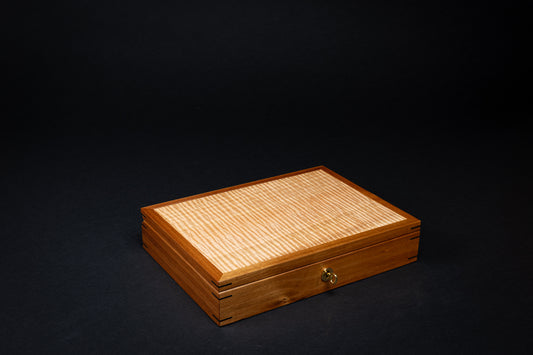 Jewellery Box - Fiddleback Eucalypt - (with tray)