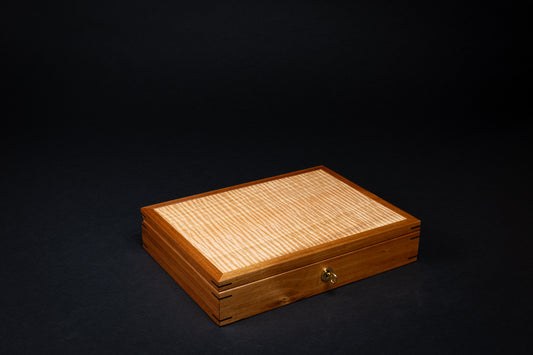 Jewellery Box - Fiddleback Eucalypt - (without tray)