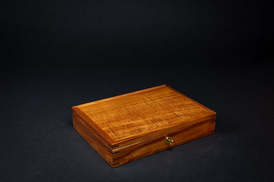 Jewellery Box - Fiddleback Blackwood - (with tray)