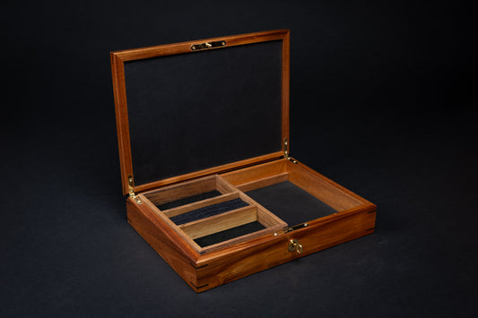 Jewellery Box - Fiddleback Blackwood - (with tray)