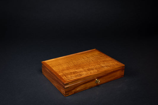 Jewellery Box - Fiddleback Blackwood - (without tray)