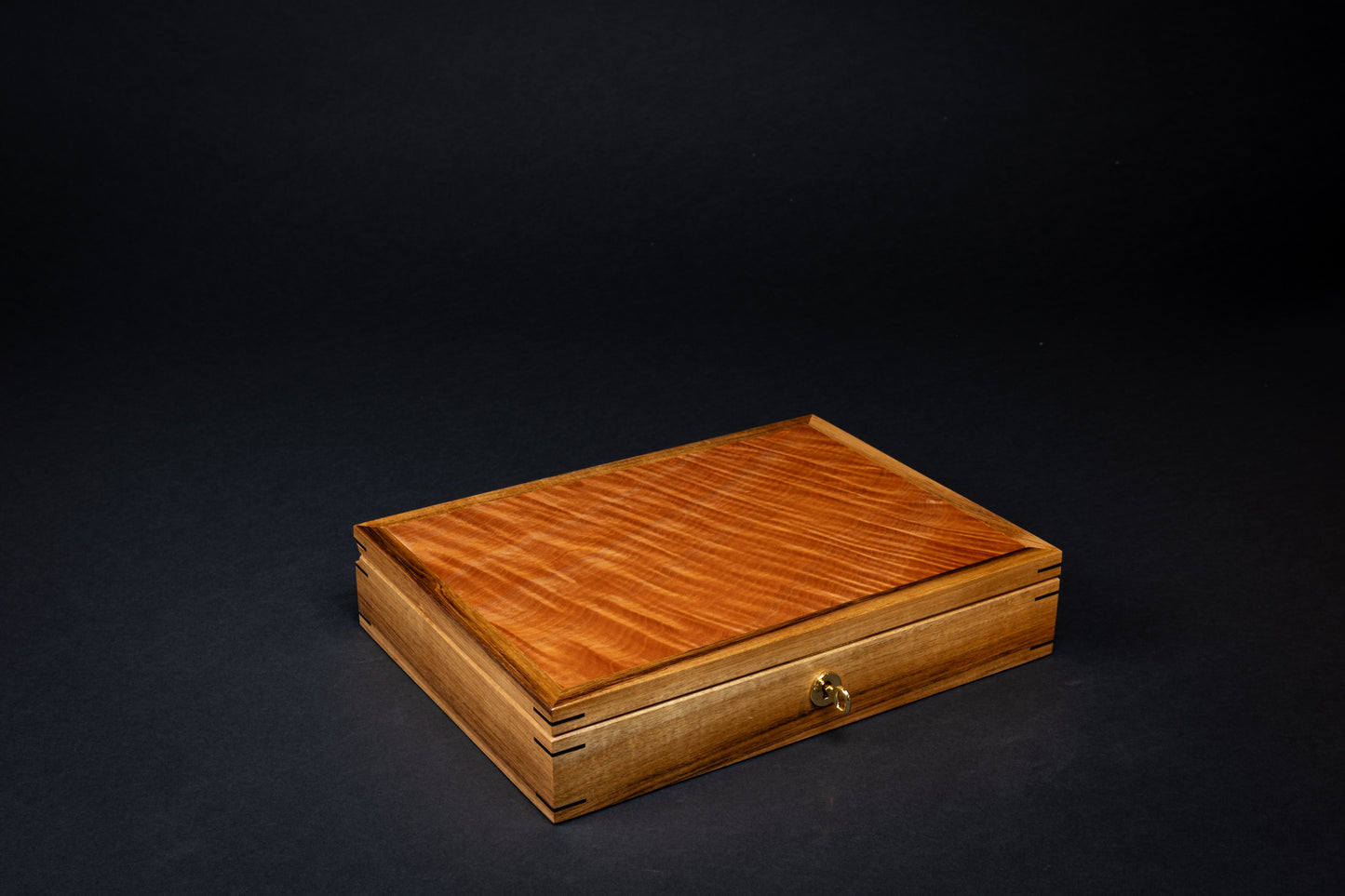 Jewellery Box - Quilted Myrtle - (with tray)