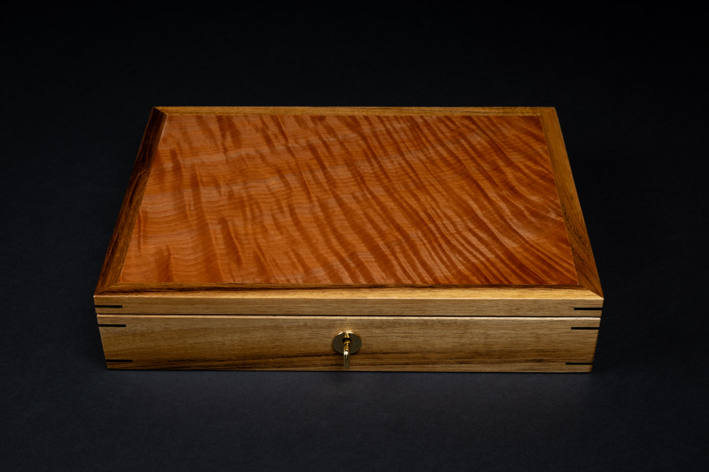 Jewellery Box - Quilted Myrtle - (with tray)