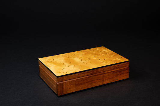 Boxiliary Jewellery Box - Birdseye Huon Pine - With insert tray