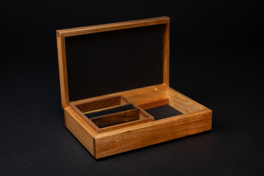 Boxiliary Jewellery Box - Fiddleback Eucalypt - With insert tray