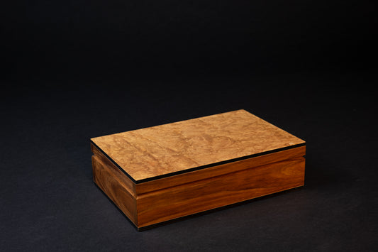 Boxiliary Jewellery Box - Eucalypt Burl - With insert tray