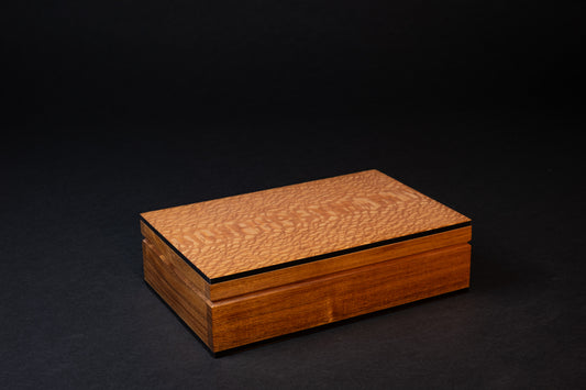 Boxiliary Jewellery Box -  Queensland Silky Oak - With insert tray