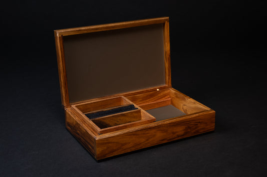 Boxiliary Jewellery Box - Birdseye Huon Pine - With insert tray