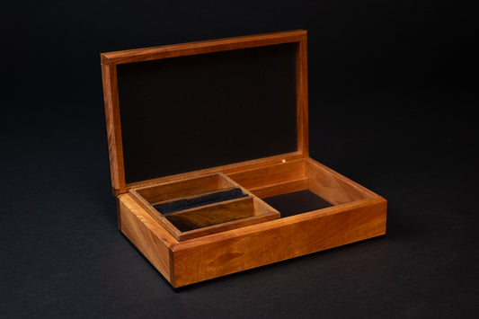 Boxiliary Jewellery Box - Myrtle Burl - With insert tray