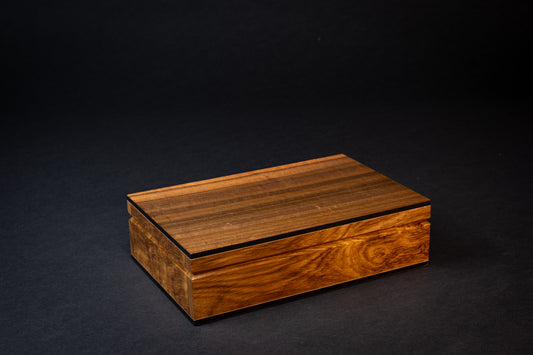 Boxiliary Jewellery Box -  Queensland Walnut - With insert tray